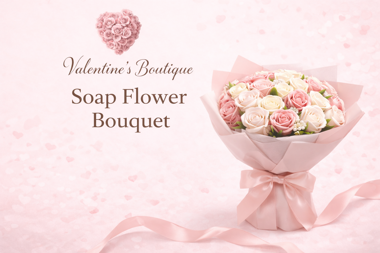 Soap Flower Bouquet – Elegant Romantic Gift