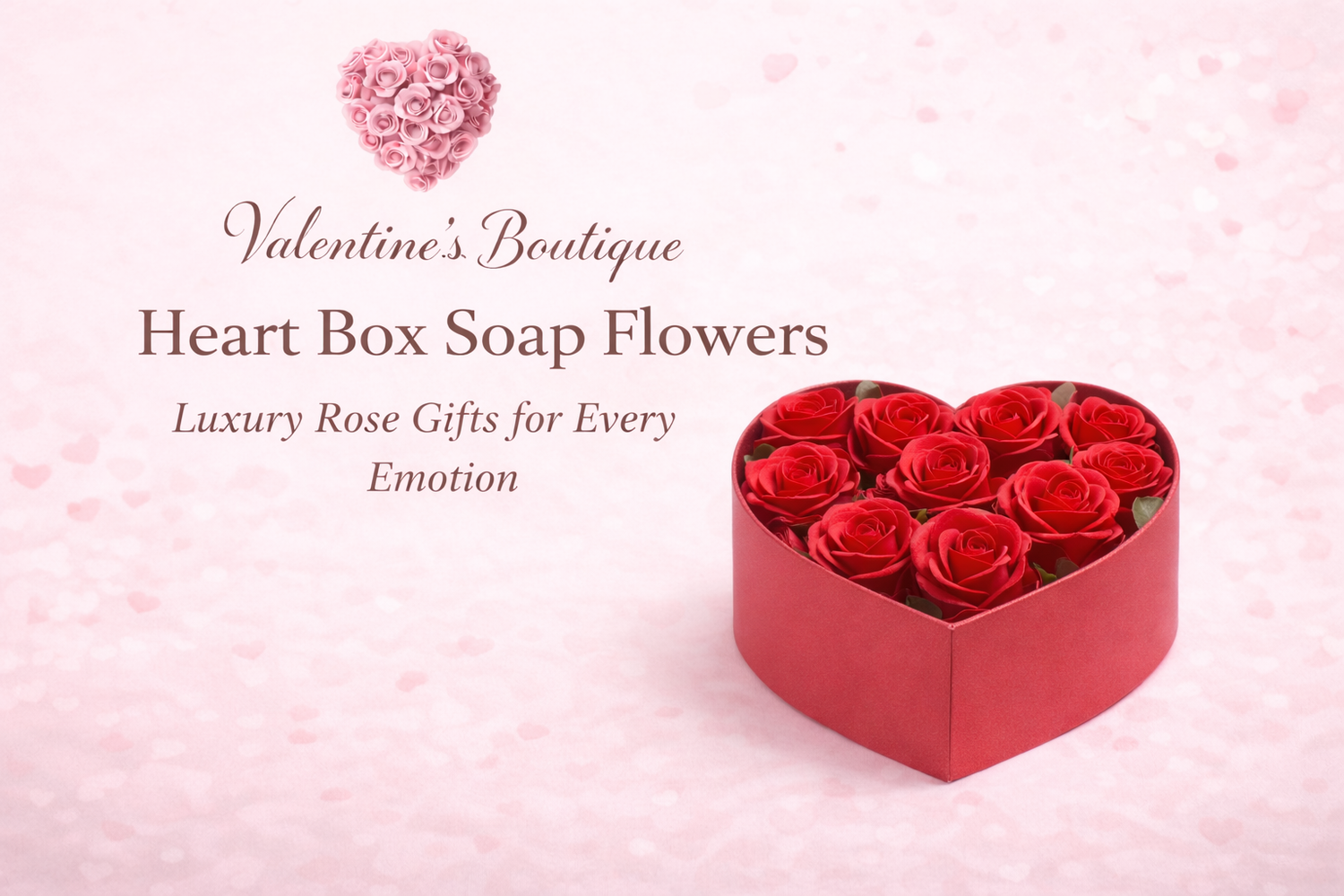 Heart Box Soap Flowers – Luxury Rose Gifts for Every Emotion