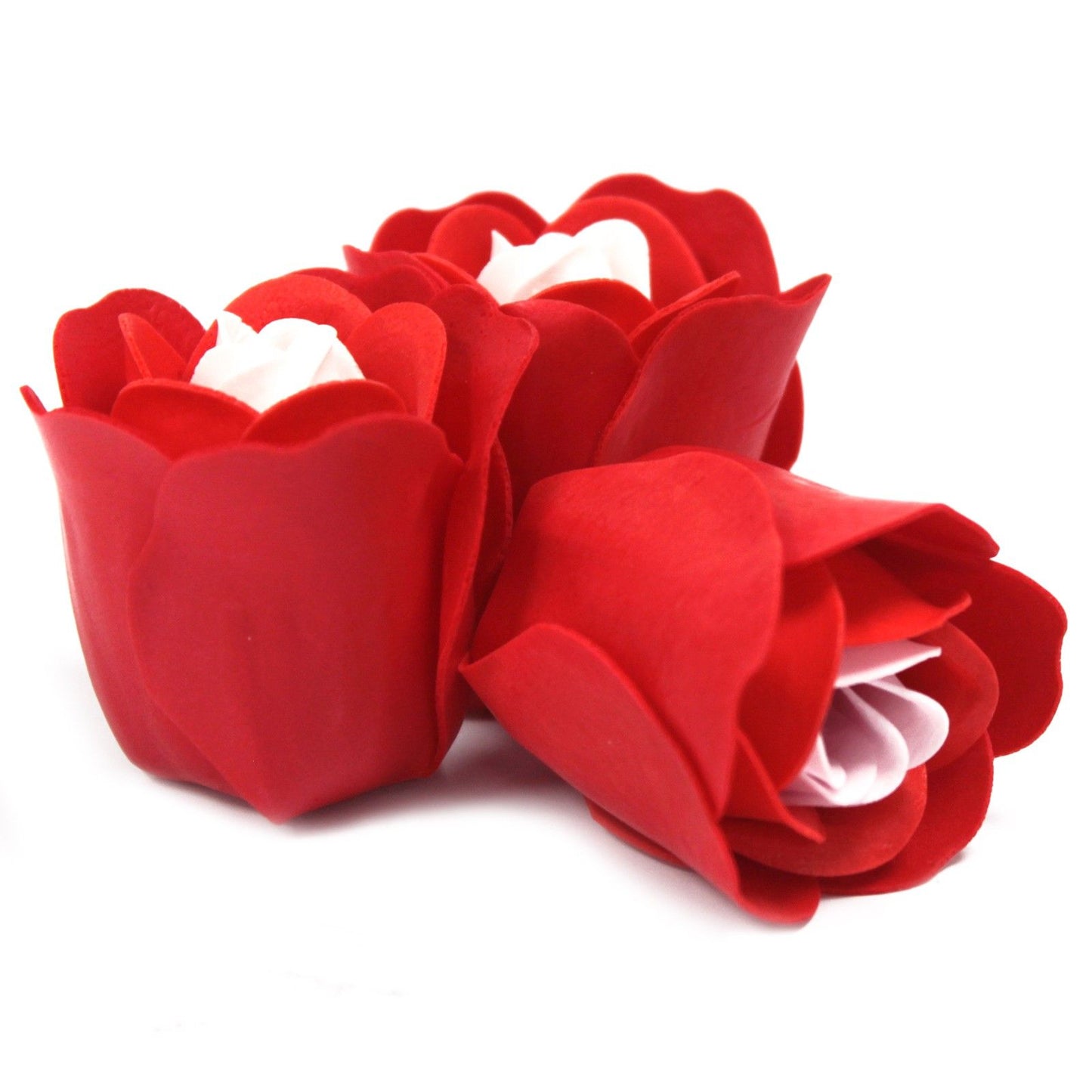 Heart Box of 3 Red Rose Soap Flowers – Timeless Romance
