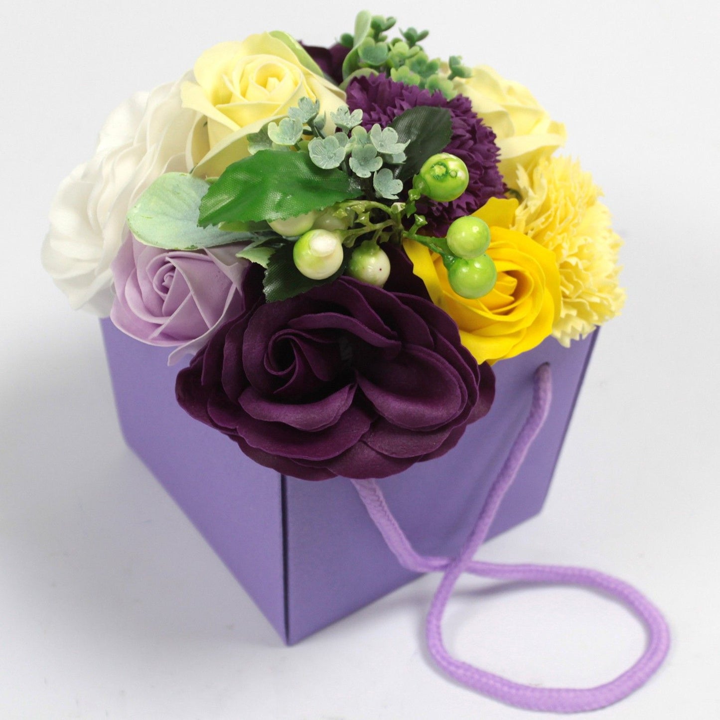 Purple Flower Garden Soap Bouquet – Unique & Artistic Expression