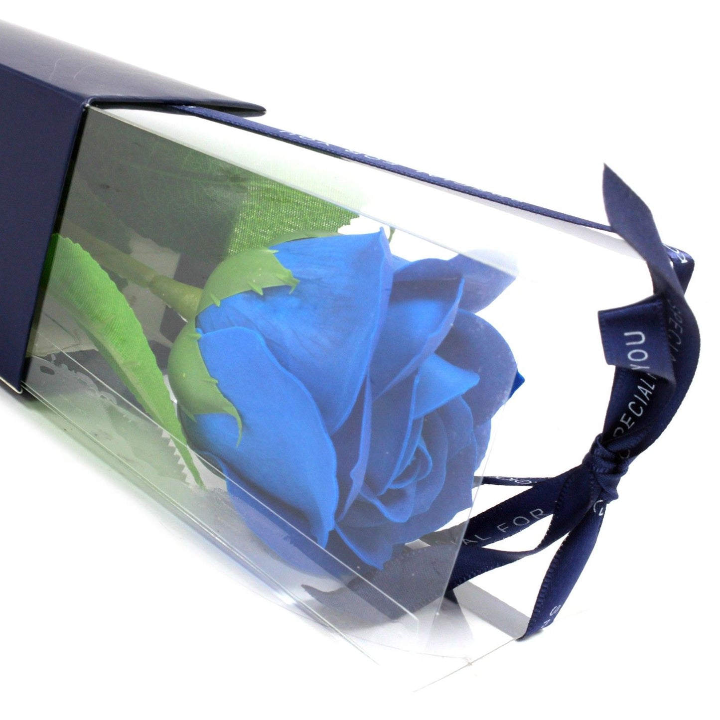 Single Blue Rose Soap Flower – Rare, Elegant & Thoughtful