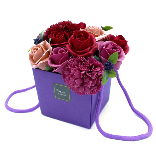 Purple Flower Garden Soap Bouquet – Unique & Artistic Expression