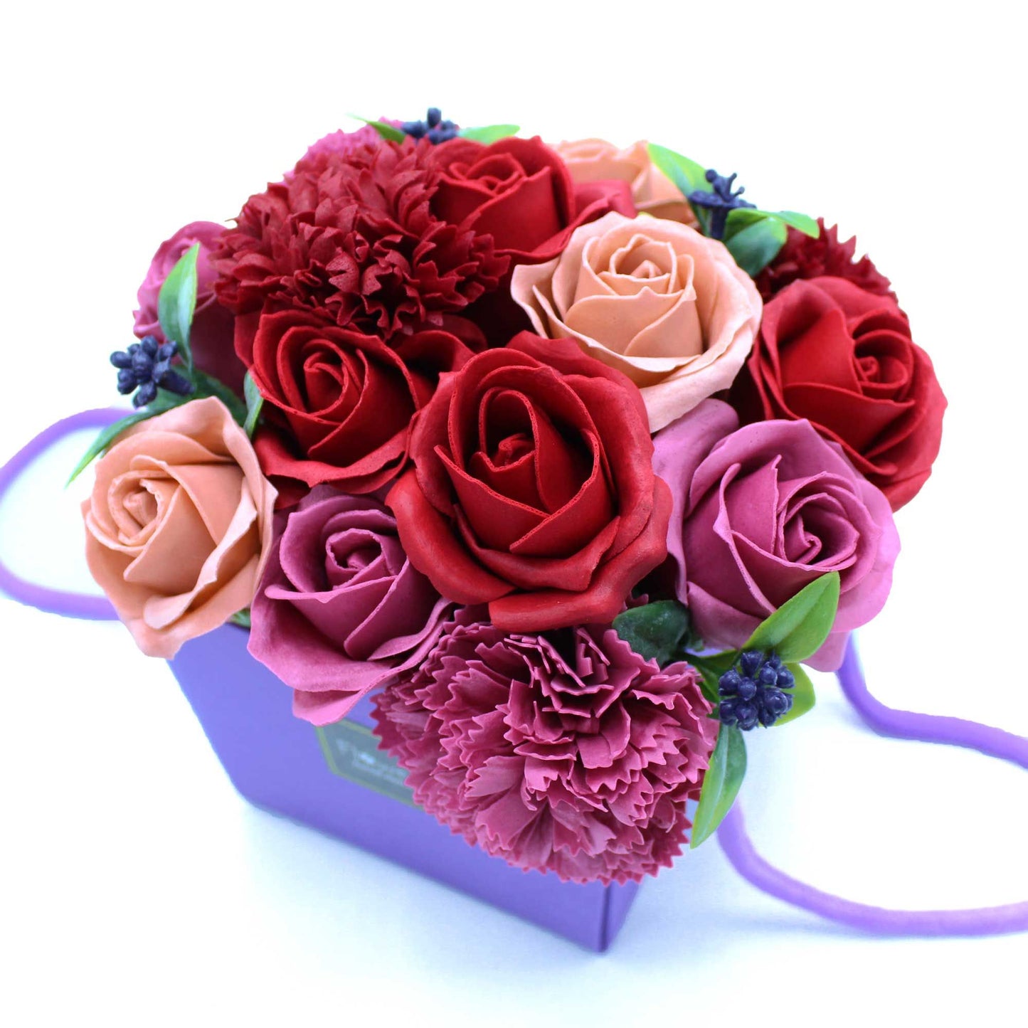 Purple Flower Garden Soap Bouquet – Unique & Artistic Expression