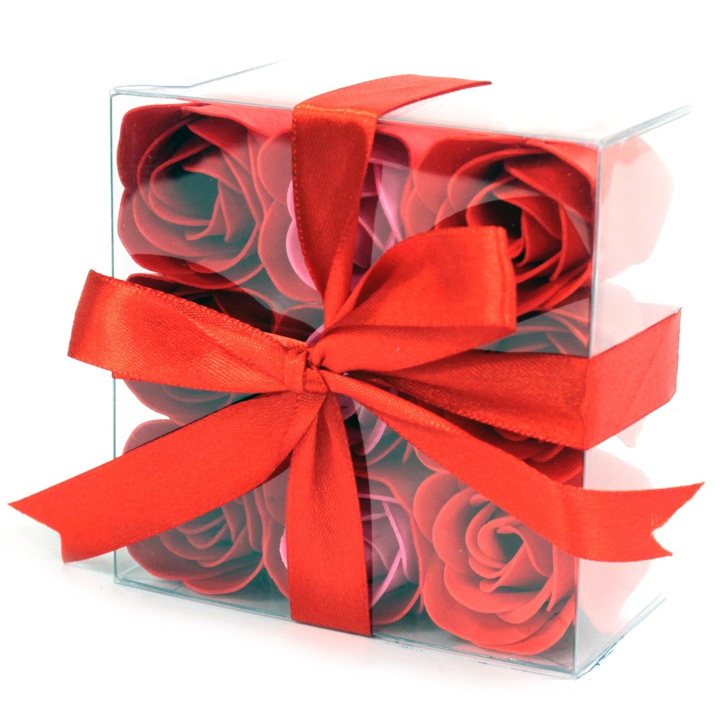 Gift Box of 9 Red Rose Soap Flowers – Passionate & Bold Gesture