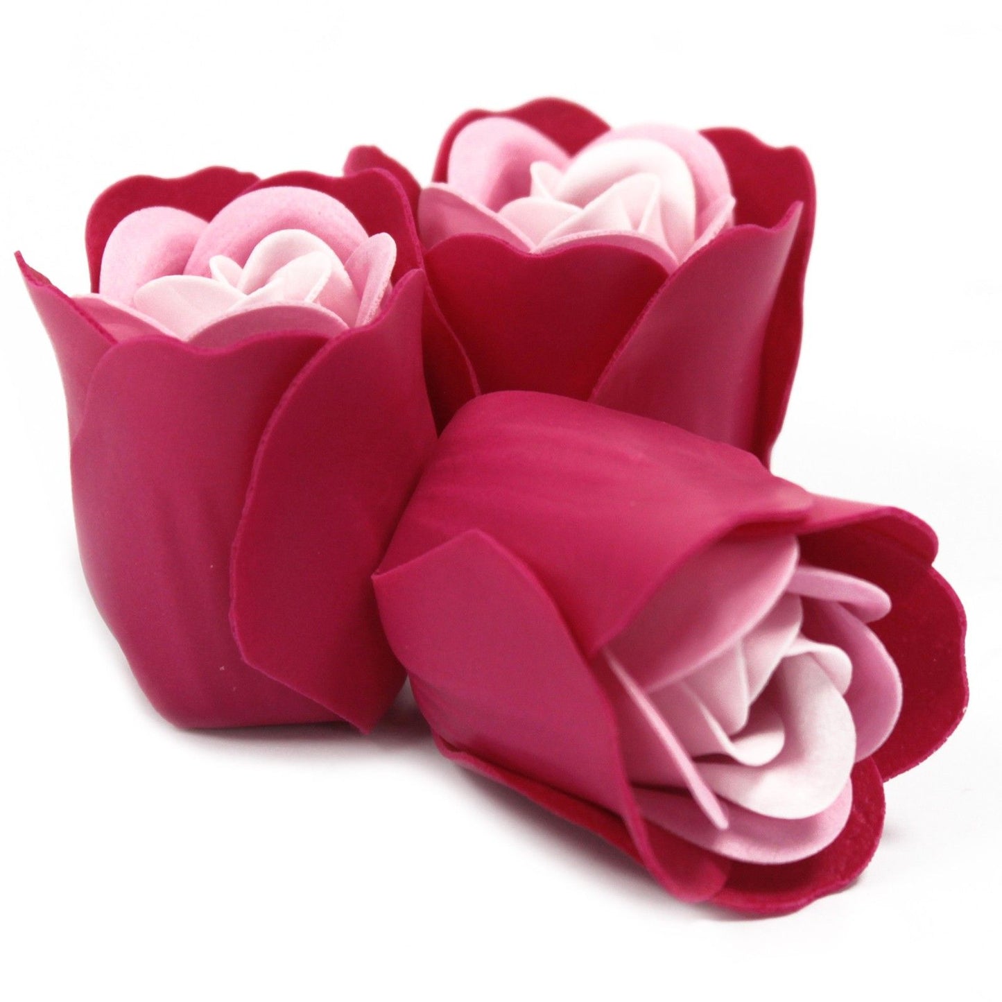 Heart Box of 3 Pink Rose Soap Flowers – Thoughtful Touch of Love