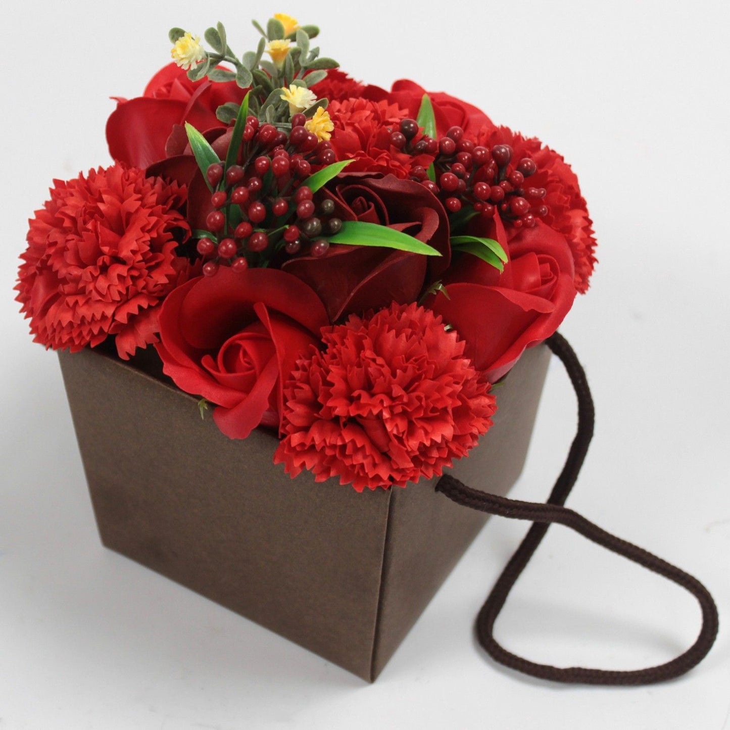 Soap Flower Bouquet – Blue Wedding Flowers | Valentine’s Boutique
