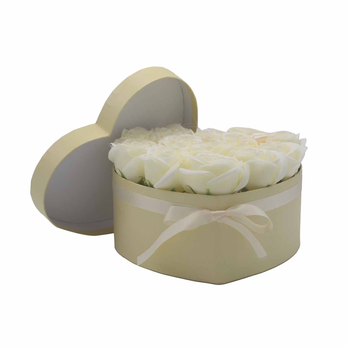 Cream Rose Soap Flower Gift – 13 Blooms to Say "I Adore You"