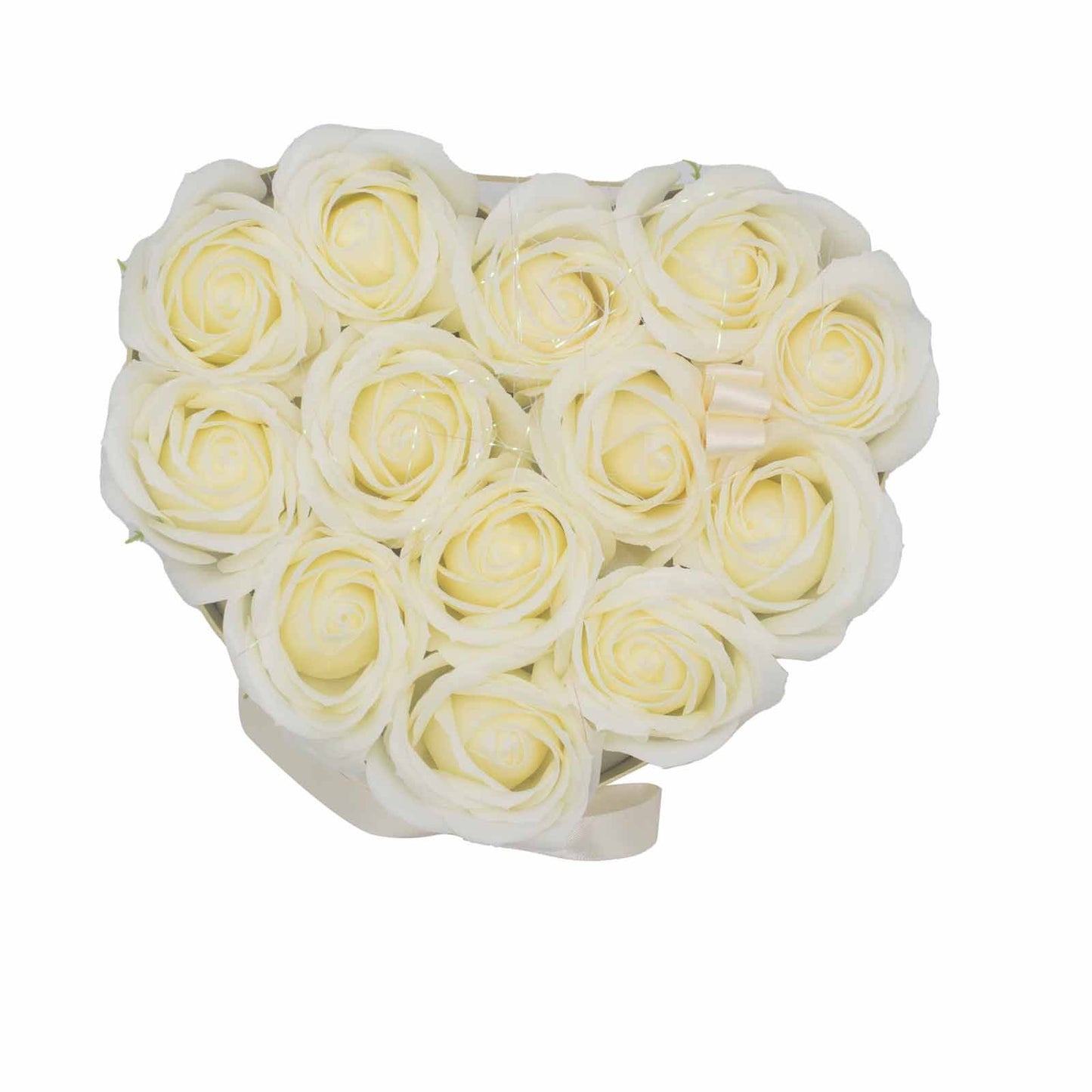 Cream Rose Soap Flower Gift – 13 Blooms to Say "I Adore You"