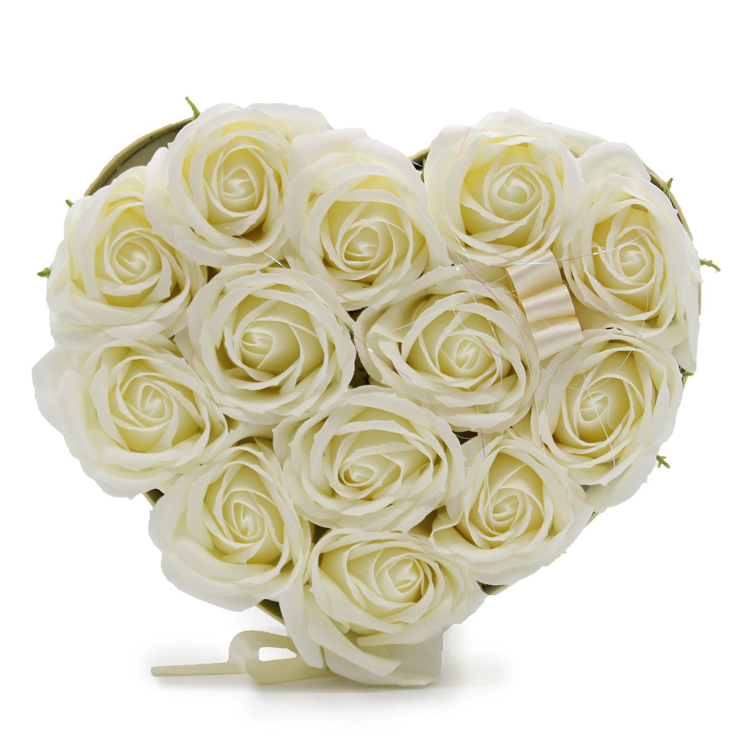 Cream Rose Soap Flower Gift – 13 Blooms to Say "I Adore You"