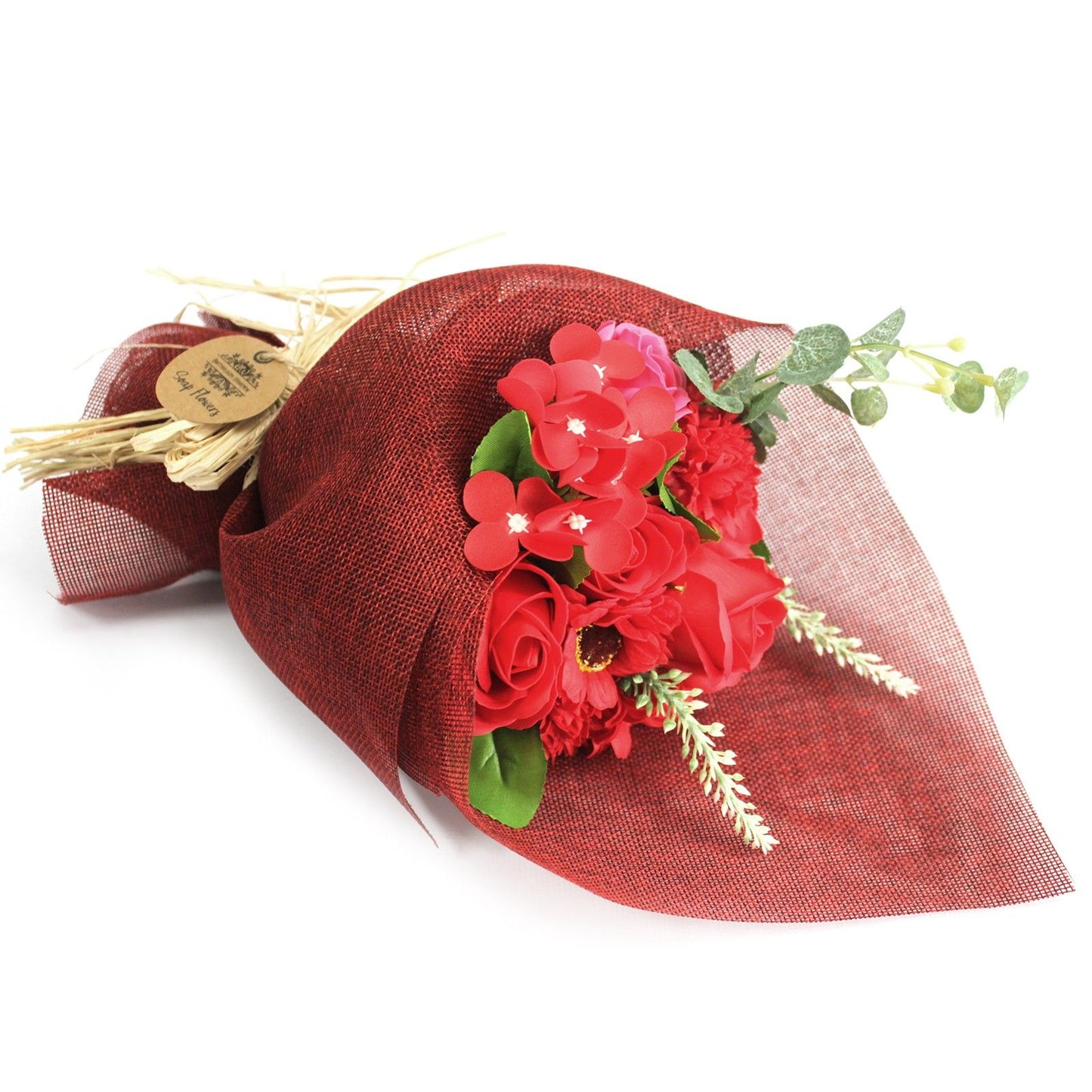 Standing Soap Flower Bouquet – Red Roses Classic Valentine Gift