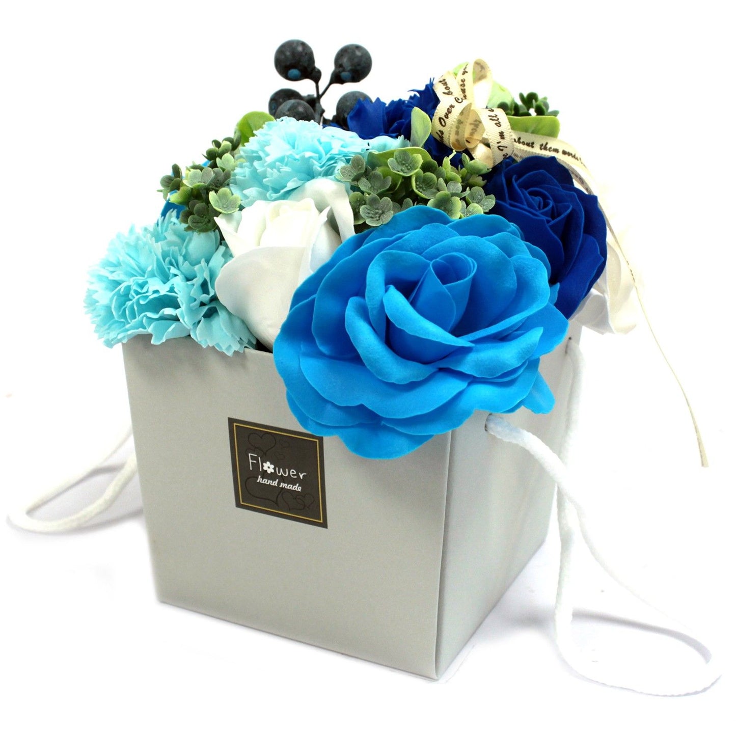 Soap Flower Bouquet – Pink Rose & Carnation | Valentine’s Boutique